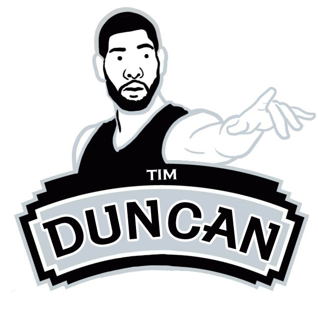 San Antonio Spurs Tim Duncan Logo DIY iron on transfer (heat transfer)...